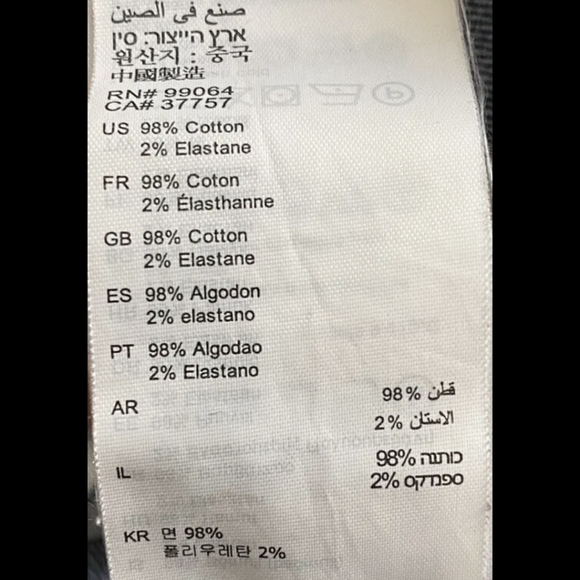 RVCA overalls snap up front size 29 frayed/raw ends - Picture 8 of 12